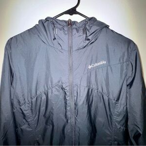 Columbia Black Windbreaker Rain Jacket